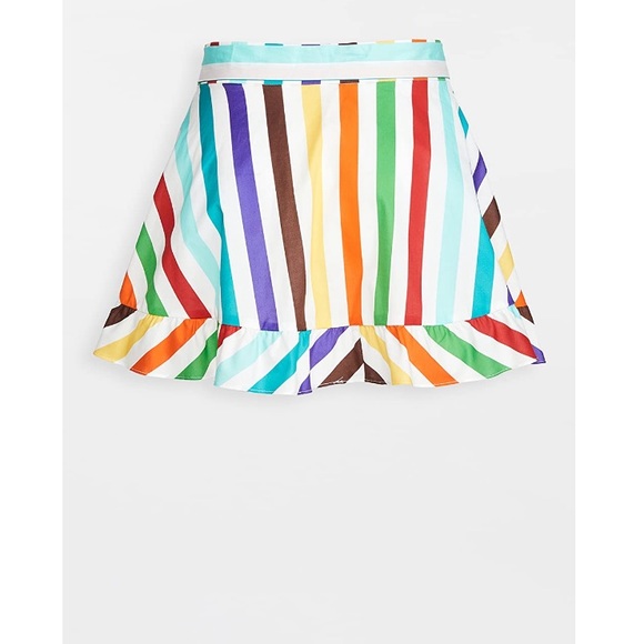 Caroline Constas 
Beach Skirt 
White Multi - Picture 2 of 3